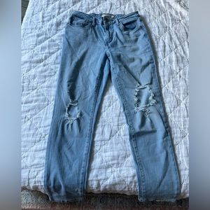 Levi’s 721 high rise skinny ankle jeans light wash size 28